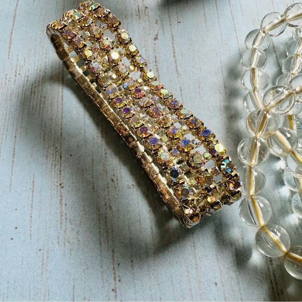Various Style‎ Bracelet Lot 5 Bracelets Stretch Cuff Wrap Styles